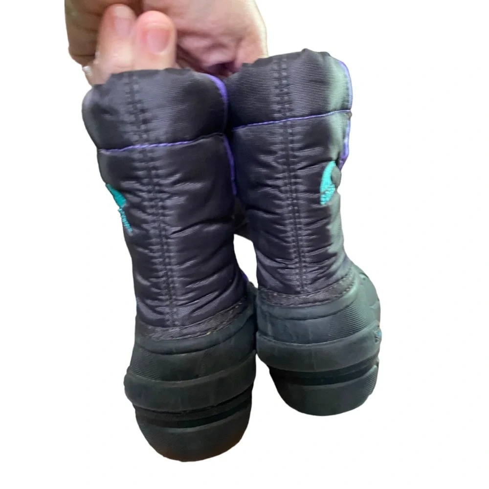 SNOW BOOTS SOREL Childrens Cub NC 1881-551 Purple Arrow/Shark size 7 Little Kids